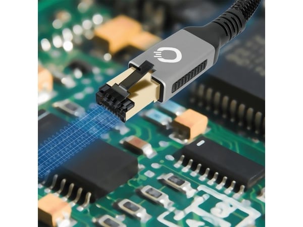 OEHLBACH D1C13353, 2 m, Cat8.1, RJ-45, RJ-45, Musta, Kulta