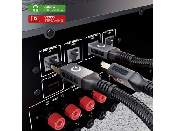 OEHLBACH D1C13353, 2 m, Cat8.1, RJ-45, RJ-45, Musta, Kulta