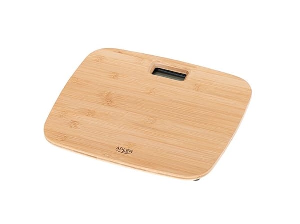 Adler AD 8173, Elektronisk personvekt, 150 kg, 100 g, Bamboo, kg/lb, firkant