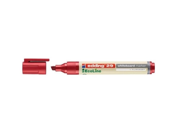 Edding 29 EcoLine, 1 kpl, Punainen, Taltan pää, Beige, Punainen, Pyöreä, 1 mm