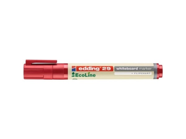 Edding 29 EcoLine, 1 kpl, Punainen, Taltan pää, Beige, Punainen, Pyöreä, 1 mm