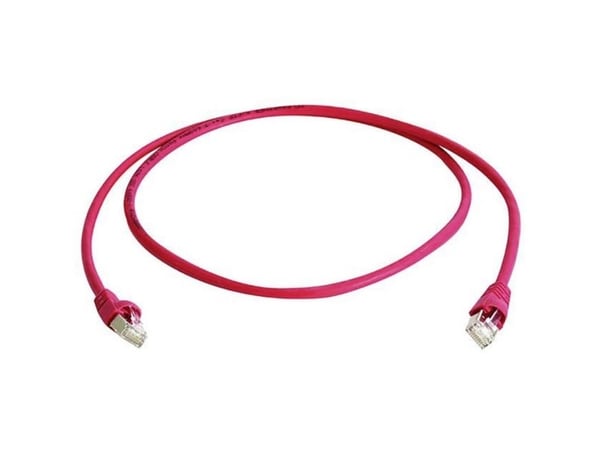 Telegärtner DataVoice Office - Koblingskabel - RJ-45 (hann) til RJ-45 (hann) - 25 cm - 5.8 mm - S/FTP - CAT 6a - med støvel, halogenfri, uten hindr...