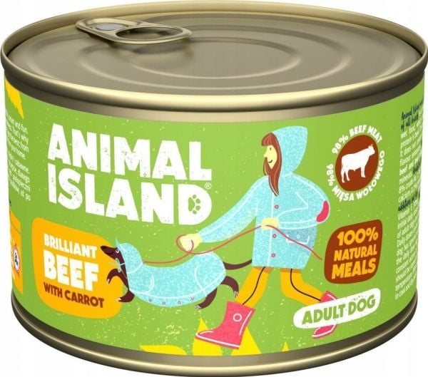Animal Island biff med gulrøtter - våtfôr til hund - 410 g