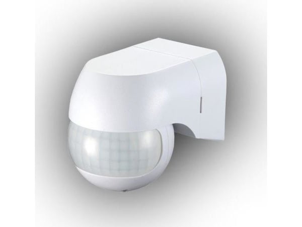 Plastrol Infrapuna-liikeilmaisin 800W/400W uppoasennettava IP44 alue 12m CR-PIR3/ON/White