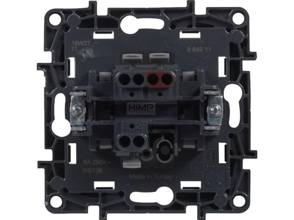 Legrand Niloe Step enkel knapp 6A aluminium 863309