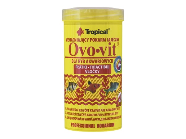 Tropisk Ovo-Vit styrkende eggemat til fisk 250ml/50g