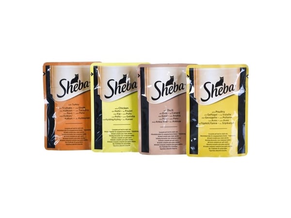 Sheba 4770608257835, Voksen, Kylling, And, Fjærfe,80x85 g
