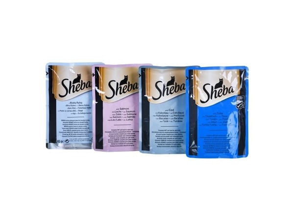 SHEBA Delicacy Fish Flavours in Jelly - kissan märkäruoka - 80x 85g
