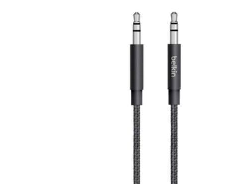 Belkin MIXIT Aux Cable - Lydkabel - mini-phone stereo 3.5 mm hann til mini-phone stereo 3.5 mm hann - 1.22 m - svart