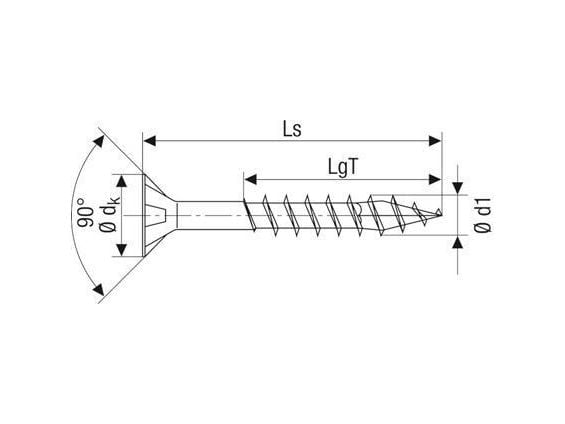 SPAX 0191010601305, Skru, Zink, Tre, Flathode, Torx, Blå
