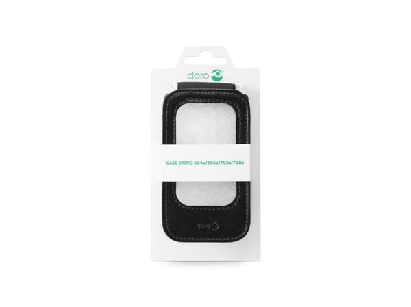 Doro Case - Bagsidecover til mobiltelefon - sort - for DORO 6040, 6041, 6060, 7030, 7031