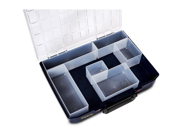 raaco CarryLite 80 5x10-25/DLU, Blå, Polykarbonat (PC), Polypropylen (PP), 413 mm, 330 mm, 82 mm, 2,03 kg