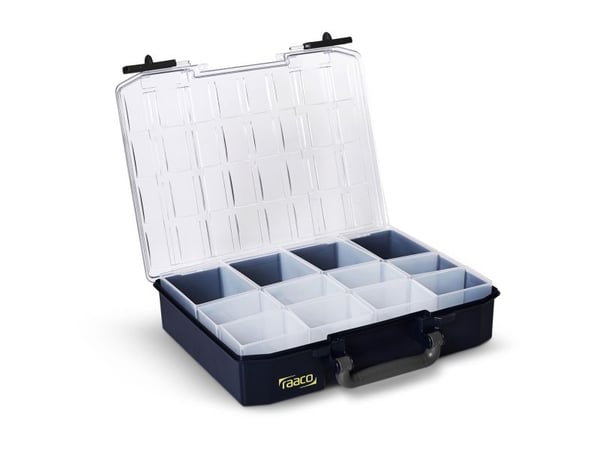 raaco CarryLite 80 4x8-0, Blå, Polykarbonat (PC), Polypropylen (PP), 337 mm, 278 mm, 79 mm, 704 g
