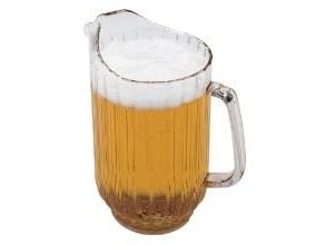 Serveringskande med låg Cambro 1,9 liter Ø17 x H 24,8 cm polycarbonat Klar,6 stk/krt