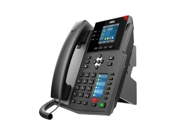 Fanvil X4U, IP-telefon, Sort, Kablet håndsett, 12 linjer, LCD, 7,11 cm (2.8")