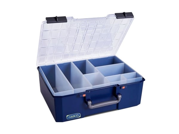 raaco CarryLite 150 5x10-8, Sininen, Polykarbonaatti (PC), Polypropeeni (PP), 413 mm, 330 mm, 147 mm, 2,33 kg