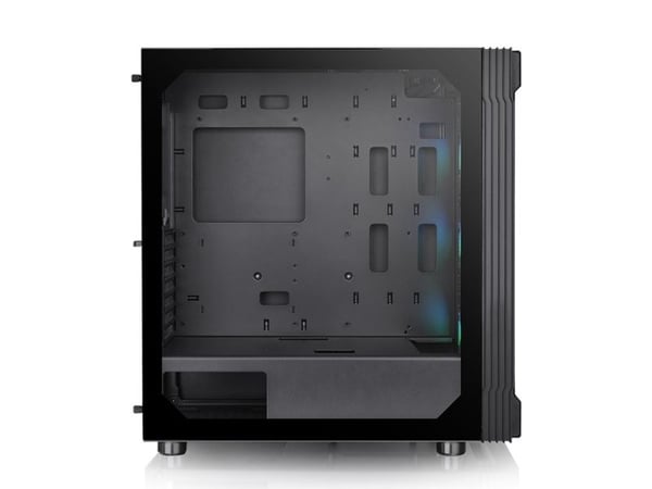 Thermaltake Versa T27 TG ARGB - Mid tower - utvidet ATX (E-ATX) - sidepanel med vindu (herdet glass) - ingen strømforsyning (PS/2) - svart - USB/lyd