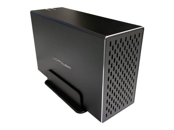 LC-Power LC-35U3-RAID-2, HDD-kabinett, 3.5", SATA, Serial ATA II, Serial ATA III, 5 Gbit/s, USB-tilkobling, Sort