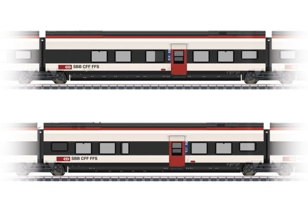 Märklin Add-On Car Set 1 for the Class RABe 501 Giruno, HO (1:87), 15 år, 2 stykker