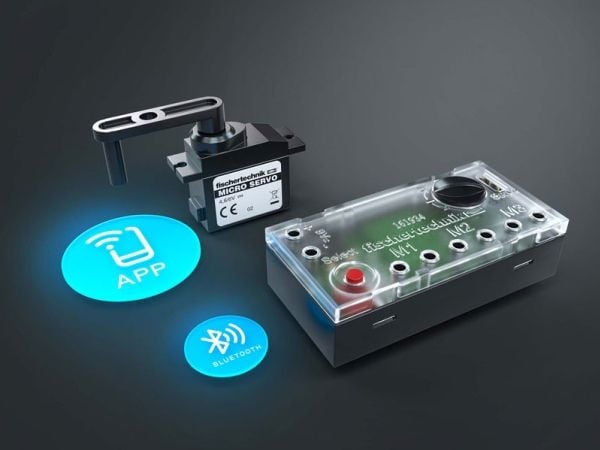 fischertechnik 563931, Smarttelefon, Nettbrett, Bluetooth, Trykknapper, Rotasjon, Assorterte farger