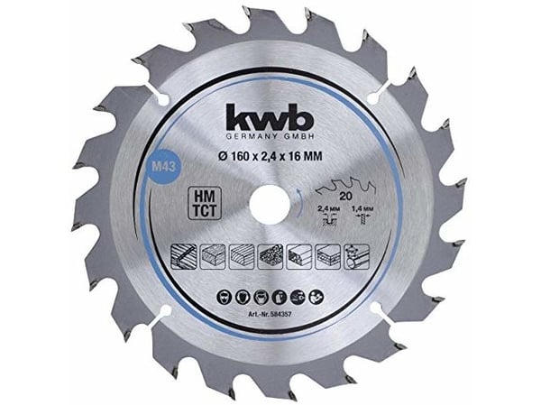 kwb 584357, Tungsten Carbide Tipped (TCT), 270 g, 1 stykker