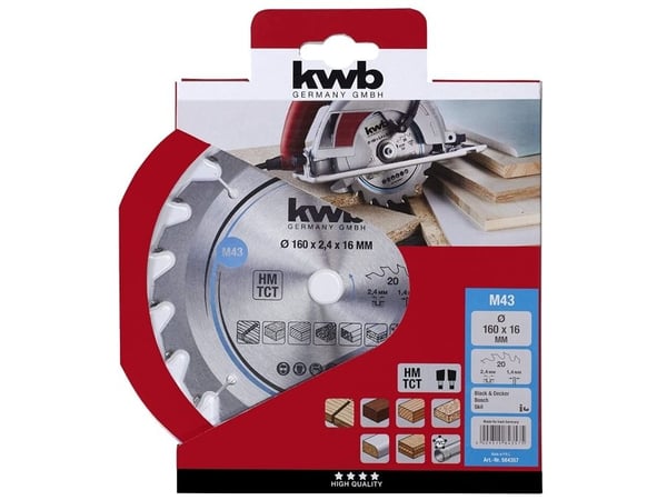 kwb 584357, Tungsten Carbide Tipped (TCT), 270 g, 1 stykker