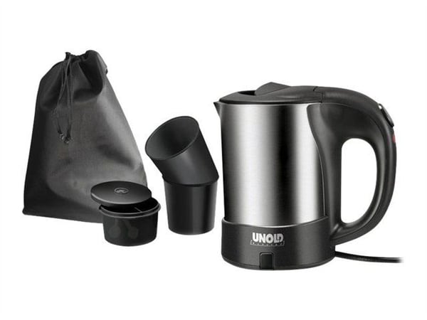 UNOLD 18575 - Vattenkokare - 0.5 liter - 1 kW - rostfritt stål/svart