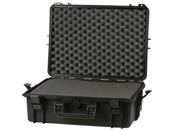 raaco FlightCase 5, Sort, Polypropylen (PP), Støvresistent, Motstandsdyktig mot kjemikalier, Vanntett, Kuldebestandig, 555 mm, 428 mm, 211 mm