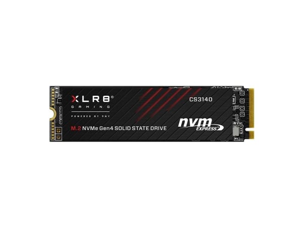 PNY XLR8 CS3140 - SSD - 4 TB - intern - M.2 2280 - PCIe 4.0 x4 (NVMe) - 256-bit AES - integrert kjøle