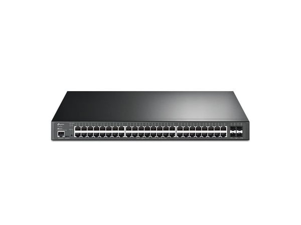 TP-Link JetStream TL-SG3452XP V1 - Switch - L2+ - Styrt - 48 x 10/100/1000 (PoE+) + 4 x 10 Gigabit SFP+ - rackmonterbar - PoE+ (500 W)