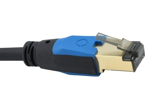 OEHLBACH D1C19351, 0,5 m, Cat8.1, RJ-45, RJ-45, Sort