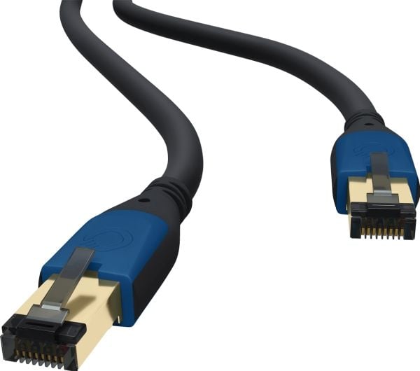 OEHLBACH D1C19351, 0,5 m, Cat8.1, RJ-45, RJ-45, Sort