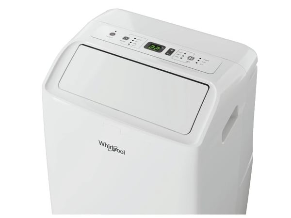 Whirlpool PACF212HP W, Mobilt klimaanlegg i én blokk, Kjøling, Avfukting, Oppvarming, 12000 BTU/t, 1,15 W, 60 dB, 46 m³/t