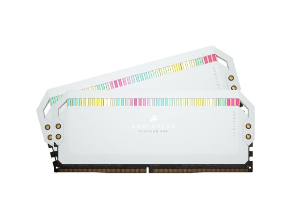 CORSAIR Dominator Platinum RGB - DDR5 - sett - 64 GB: 2 x 32 GB - DIMM 288-pin - 5600 MHz / PC5-44800 - CL40 - 1.25 V - hvit
