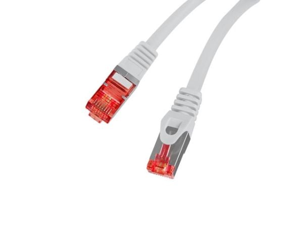 Lanberg - Koblingskabel - RJ-45 (hann) til RJ-45 (hann) - 5.7 mm - FTP - CAT 6 - formstøpt, uten hindringer - grå