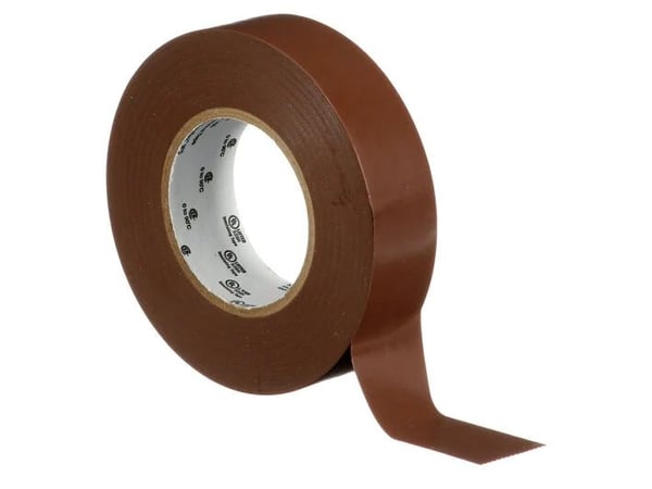3M 165BR6E, 1 kpl, Ruskea, PVC-muovi, 600 V, Kupla, 25 m