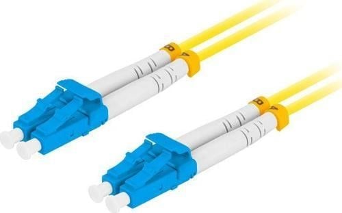 Lanberg - Koblingskabel - LC/UPC (hann) til LC/UPC (hann) - 1 m - 3 mm - fiberoptisk - dupleks - 9 / 125 micron - G.657.A1 - halogenfri - gul - (an...