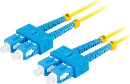 Lanberg - Koblingskabel - SC/UPC-enkeltmodus (hann) til SC/UPC-enkeltmodus (hann) - 5 m - 3 mm - fiberoptisk - dupleks - 9 / 125 micron - G.657.A1 ...