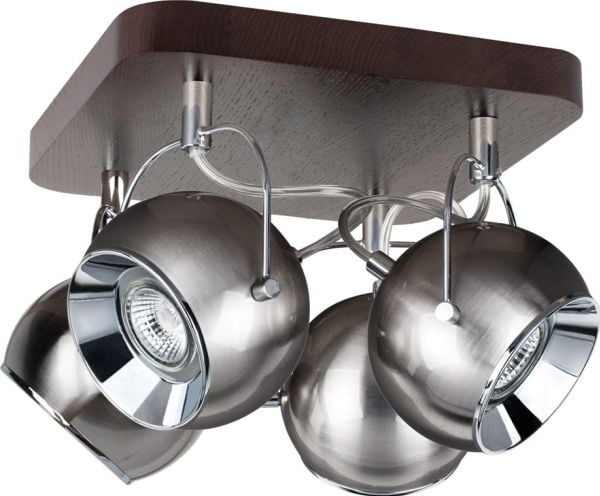 Taklampe Spotlight innfelt spot krom Spotlight BALL WOOD i bøk 5131476