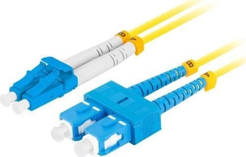 Lanberg - Patch-kabel - SC/UPC enkelläge (hane) till LC/UPC enkelläge (hane) - 5 m - 3 mm - fiberoptisk - duplex - 9 / 125 mikrometer - G.657.A1 - ...