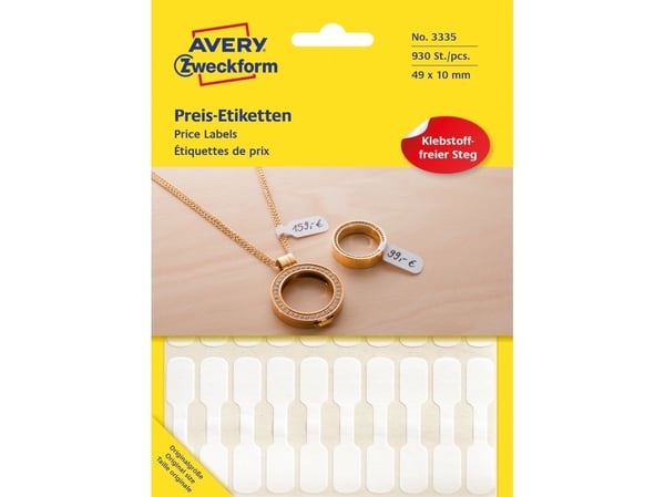 Avery Zweckform - Vit - 54 x 11 mm 924 etikett (er) (30 ark etiketter för flera ändamål