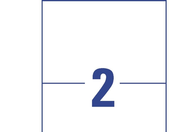 Avery QuickPEEL resirkulerte etiketter LR3655 - A5 (148 x 210 mm) 200 etikett(er) (100 ark x 2 resirkulerte etiketter