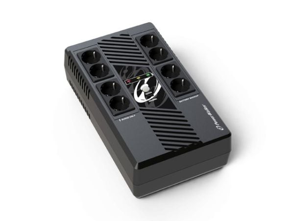 PowerWalker VI 1000 MS FR, Interaktivt indgangsstik, 1 kVA, 600 W, Sine, 170 V, 280 V