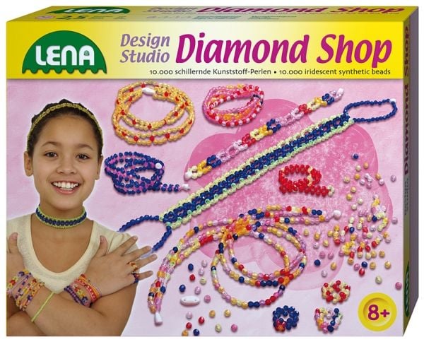 Lena Diamond Shop, Smykkesett for barn, 8 år, Flerfarget, 6 stykker