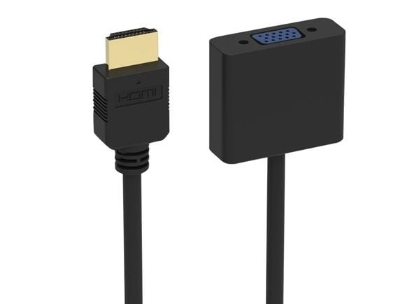 PORT - Video adapter - HDMI hann til HD-15 (VGA) hunn - 20 cm