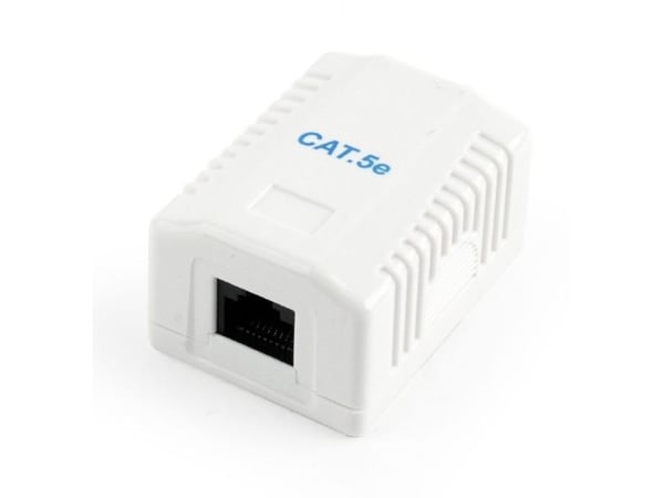 Gembird NCAC-1U5E-01, RJ-45, Valkoinen, Naaras, Suora, Cat5e, U/UTP (UTP)