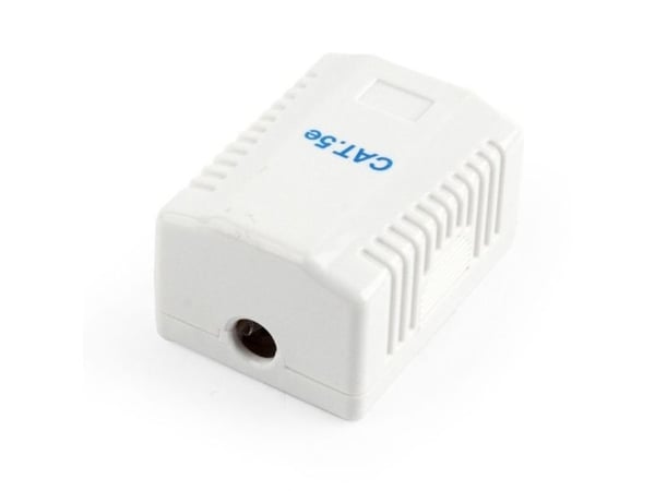 Gembird NCAC-1U5E-01, RJ-45, Valkoinen, Naaras, Suora, Cat5e, U/UTP (UTP)