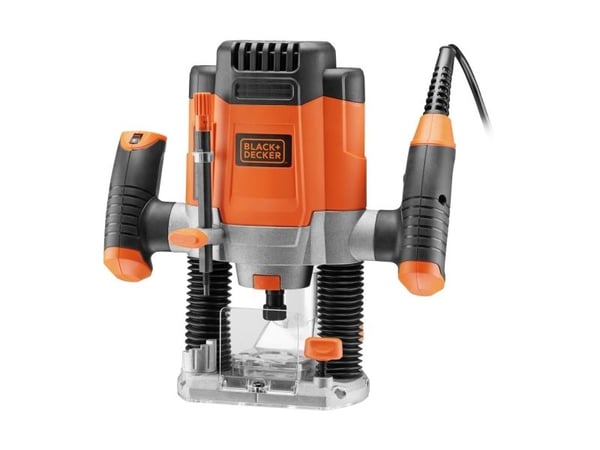 BLACK+DECKER KW1200E-QS - Dukkertfres - 1200 W - flens 6 mm, 6,35 mm, 8 mm