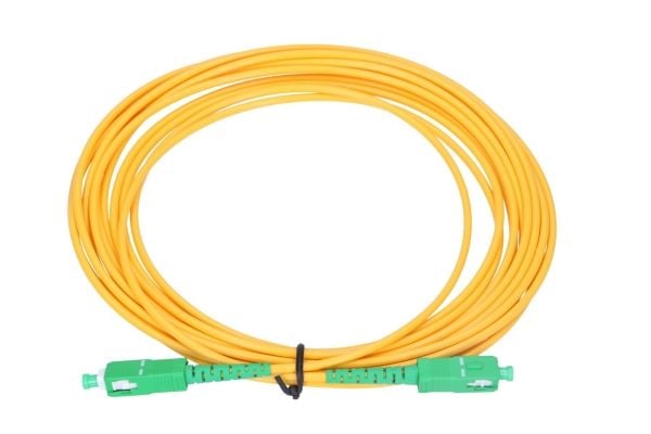 Extralink - Koblingskabel - SC/APC-enkeltmodus (hann) til SC/APC-enkeltmodus (hann) - 3 m - 3 mm - fiberoptisk - simpleks - G.657.A1
