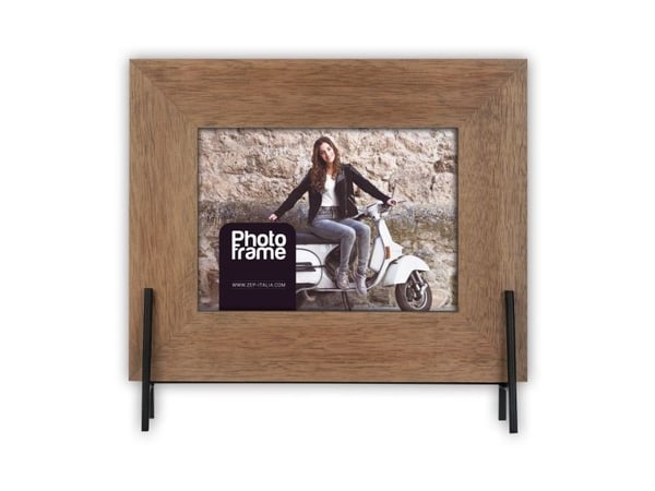 ZEP Frejus horizontaal 13x11 hout portret ML275, Tre, Brun, Enkel bilderamme, Bord, 13 x 18 cm, Rektangulær
